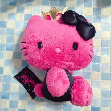 산리오 헬로키티비비틱스 왕관 핑크 봉제 인형 초레어