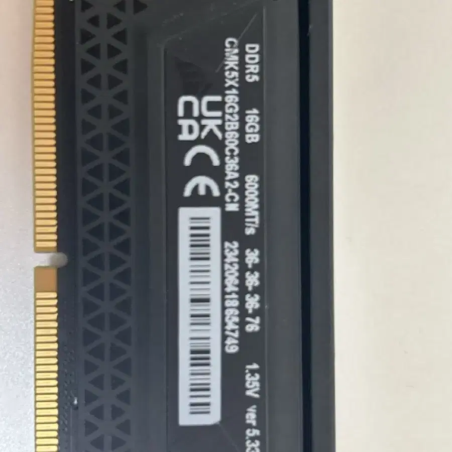 [16GB]CORSAIR DDR5-6000 CL36 VENGEANCE