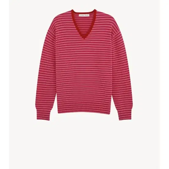 문달 risca knit pink stripe M