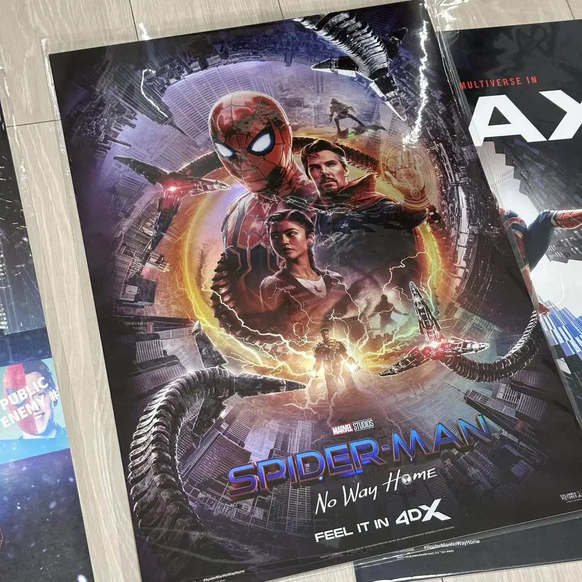 스파이더맨 노웨이홈 CGV A3 포스터 일괄 (스크린X,4DX,IMAX)