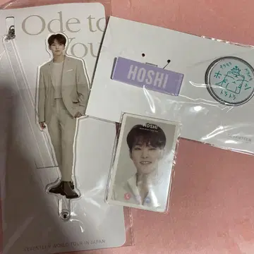 세븐틴 호시 아크릴 스틱 카드 배지 세트