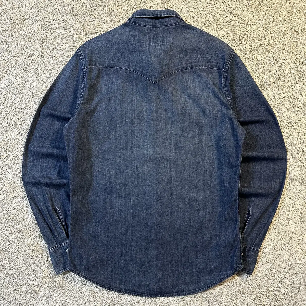 [S] 리바이스 LEVI'S 웨스턴 투포켓 데님 셔츠 중청