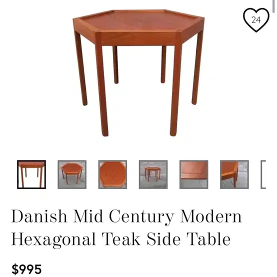 Hans Andersen, Denmark, Hexagonal table