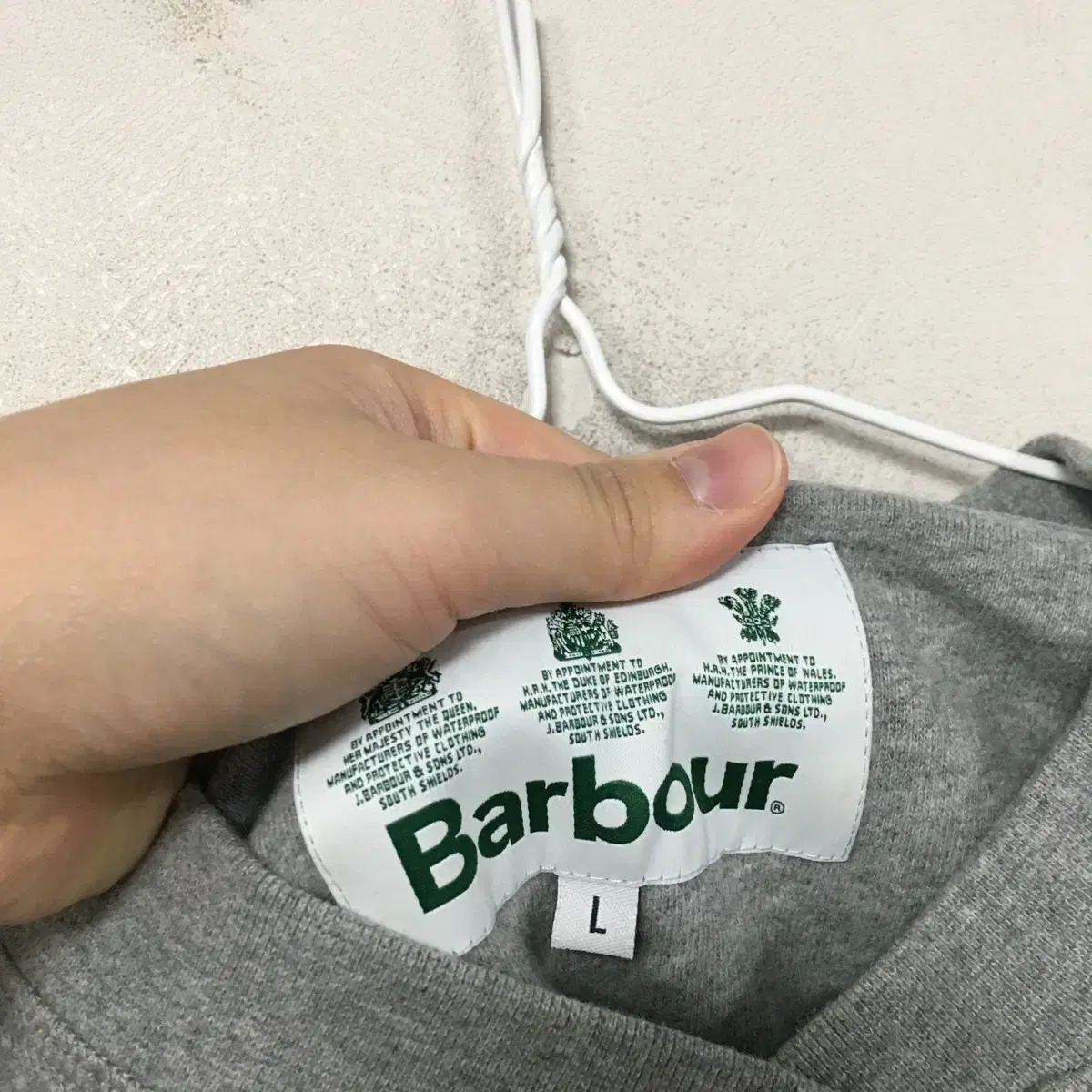 BARBOUR 바버 남성 맨투맨 L