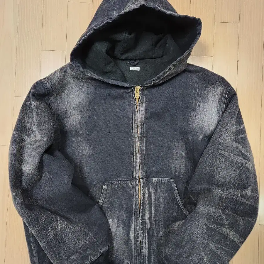 apresse 아프레쎄 silk linen hooded parka 4