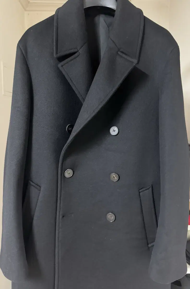 마마가리  overfit double coat zet black -50