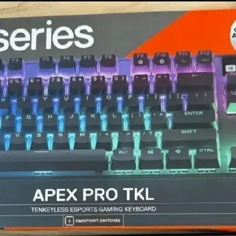 스틸시리즈 APEX PRO TKL (우팅 60he, 베놈 교환받아요)