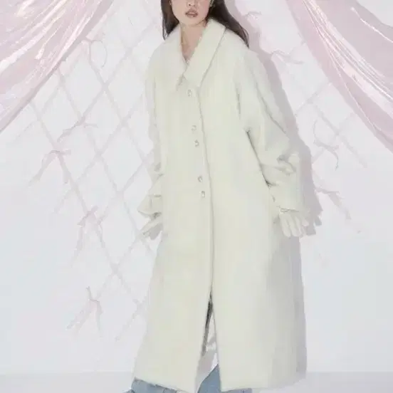 마가린핑거스 hairy wool long coat