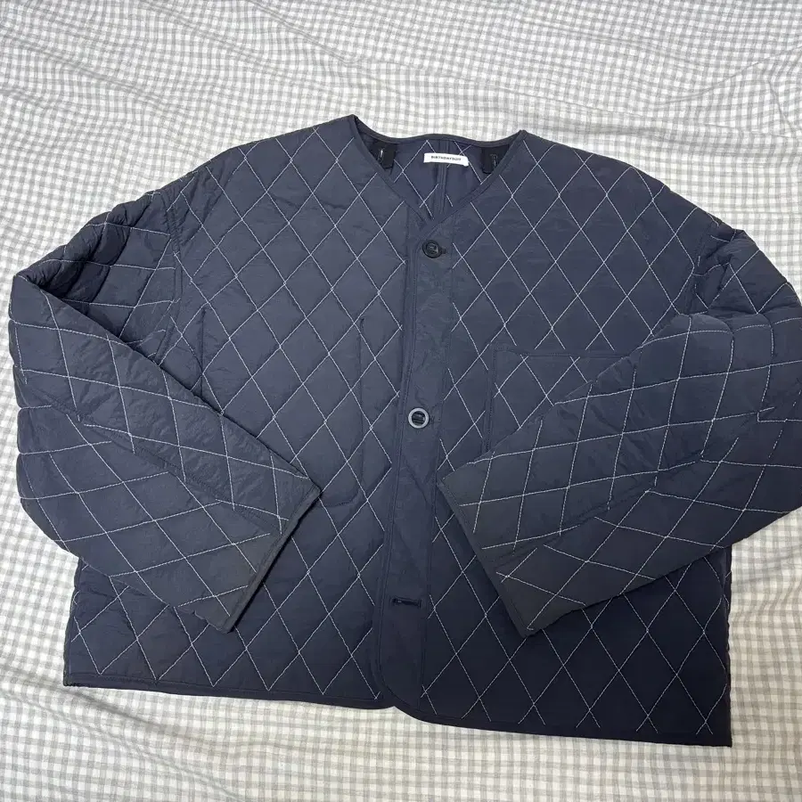 BIRTHDAYSUIT QUILTED CARDIGAN - NAVY