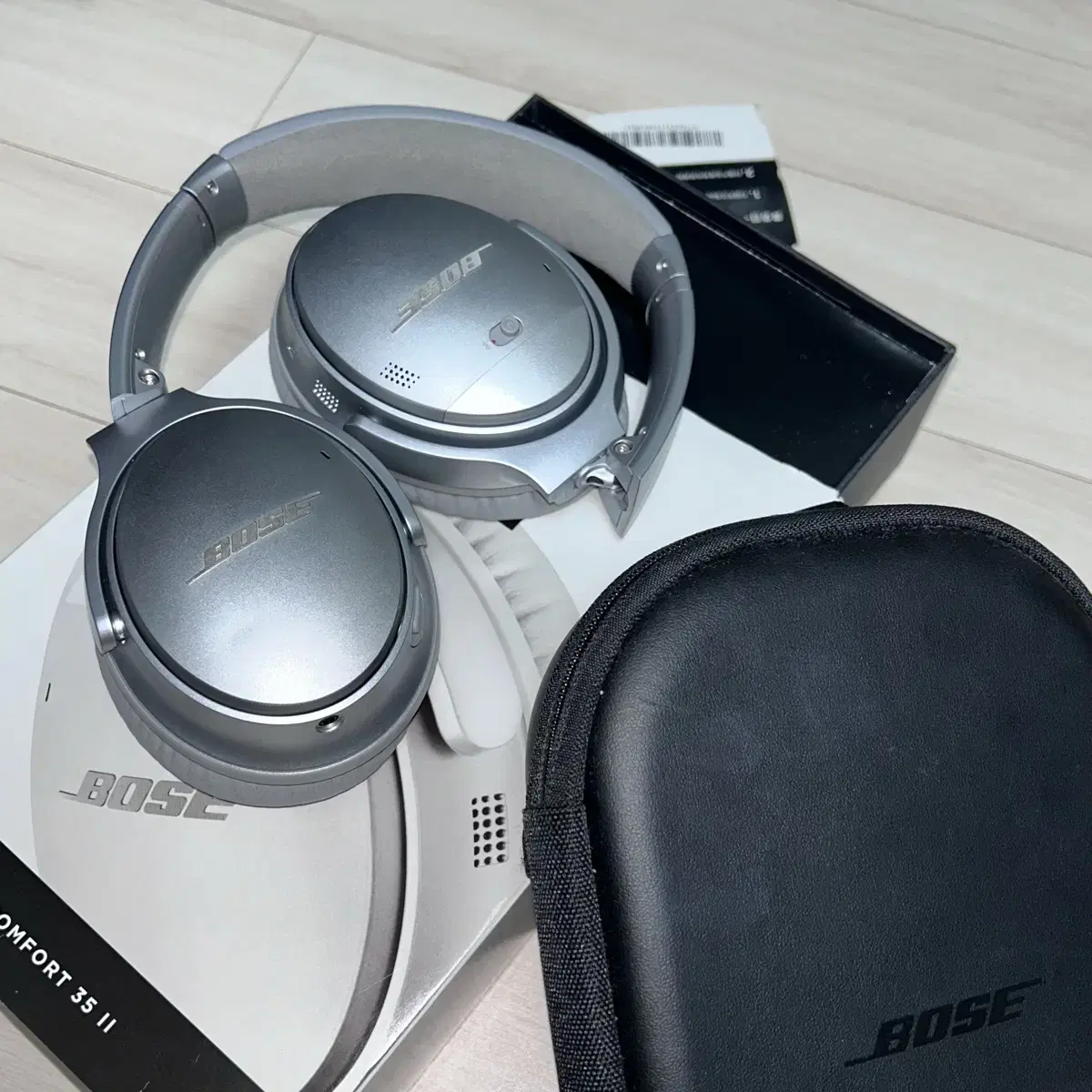 보스 qc35 2세대 실버 헤드셋/헤드폰