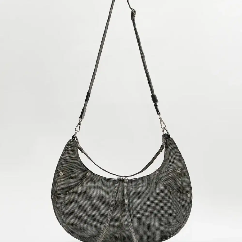 메종미네드 TWO TONE SADDLEBAG GREY