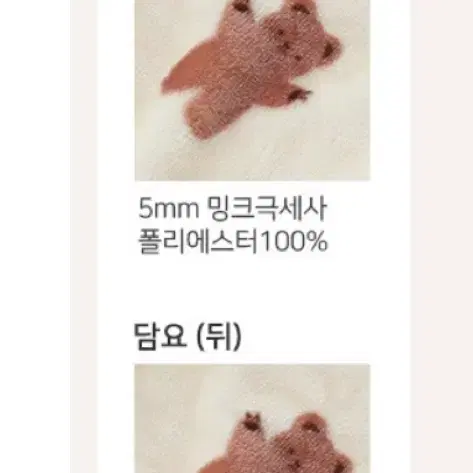 초고밀도 5mm극세사 밍크담요 (코지베어)