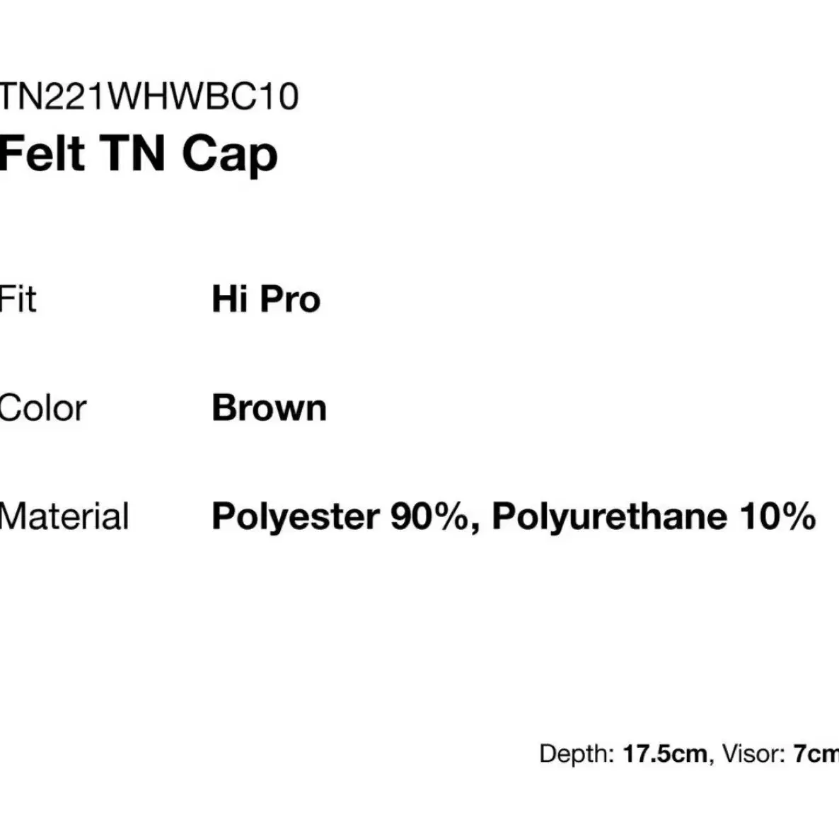 디스이즈네버댓 felt tn cap 모자