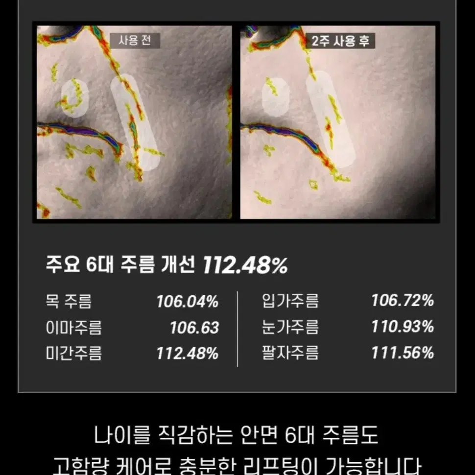 화사 진짜 펩타이드 5% 목 이마 입가 눈가 팔자 미간 6종 주름 개선