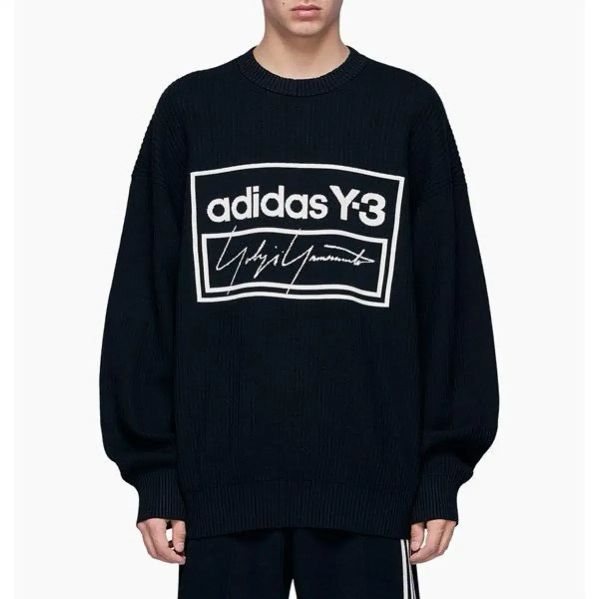 Y-3 테크 니트 스웨터 블랙 M