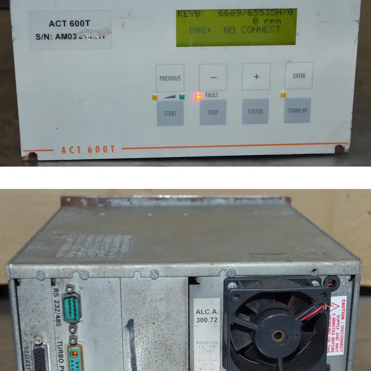 Alcatel ACT-600T Turbo Pump Controller