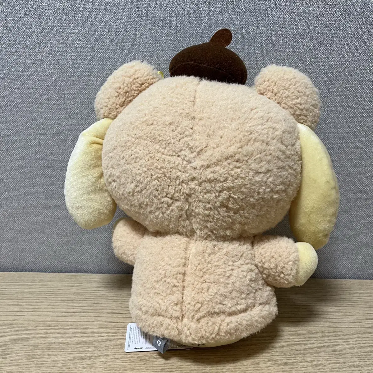 산리오 폼폼푸린 베어후드 인형 32cm