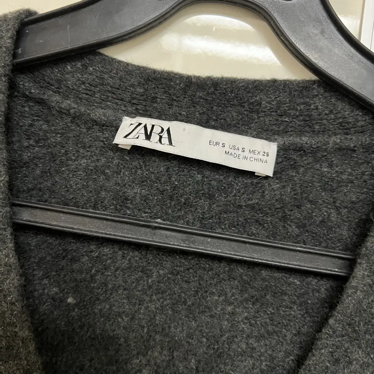 자라 ZARA 포켓 니트 가디건 크롭 브이넥