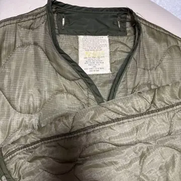 미군 M-65 1970년대 70년대 퀼팅 라이너