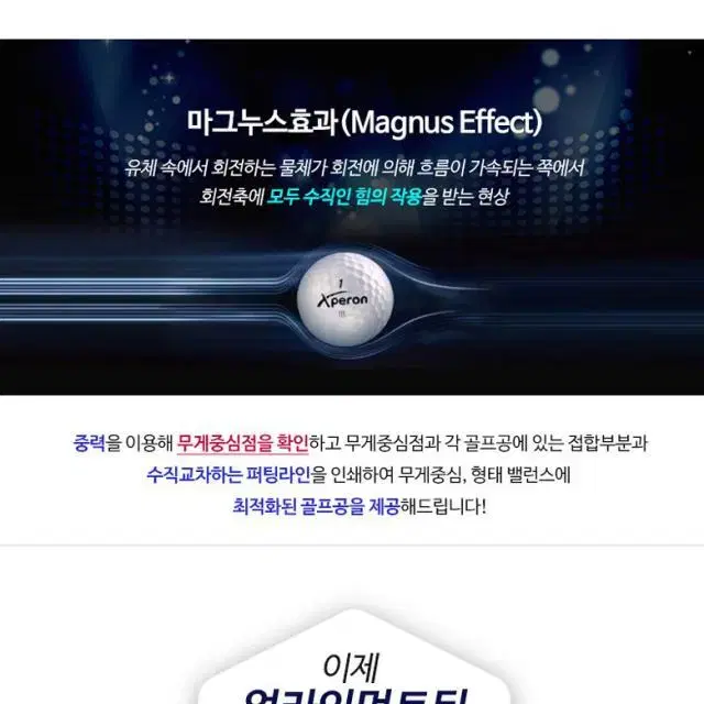 엑스페론 골프공 얼라인먼트 골프공 Xperon Gaonlll