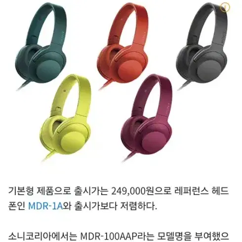 소니 MDR-100AAP 헤드셋 헤드폰