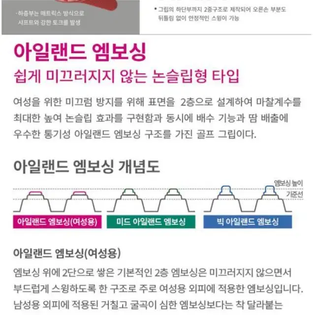 고객만족1위 캐비어그립 여성그립 아보카도5 레드색상 32g 마포골프...