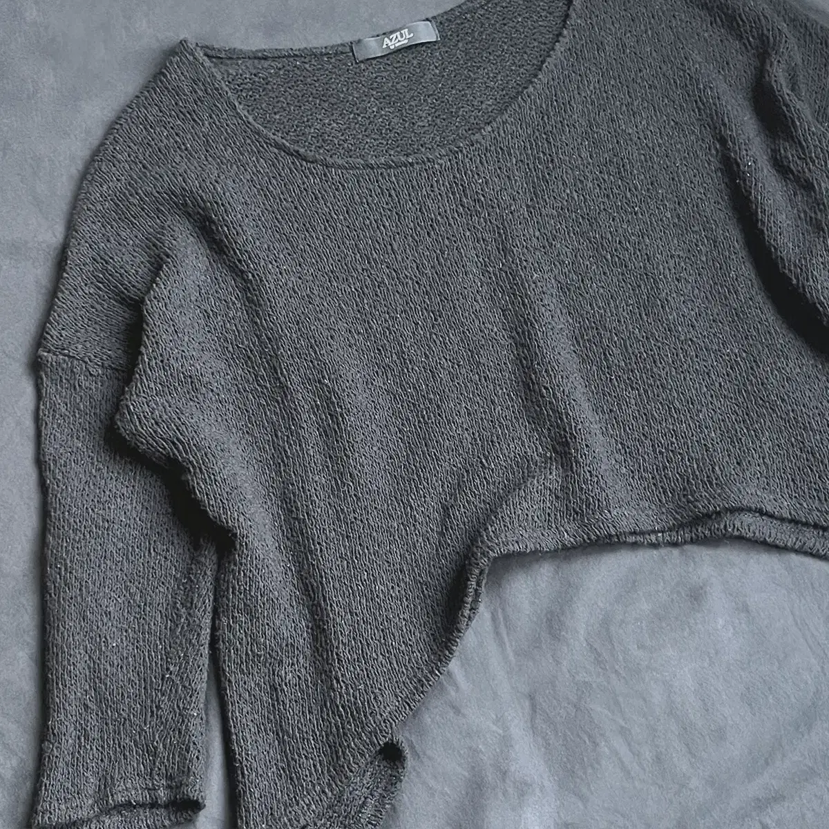 (azur) boat neck knit