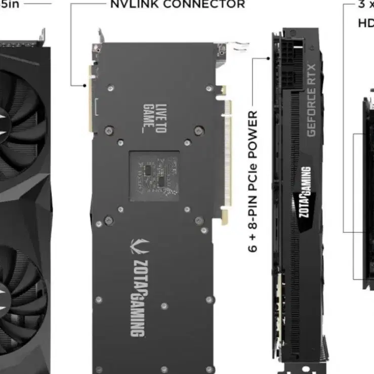 ZOTAC 지포스 RTX 2070 SUPER 그래픽카드