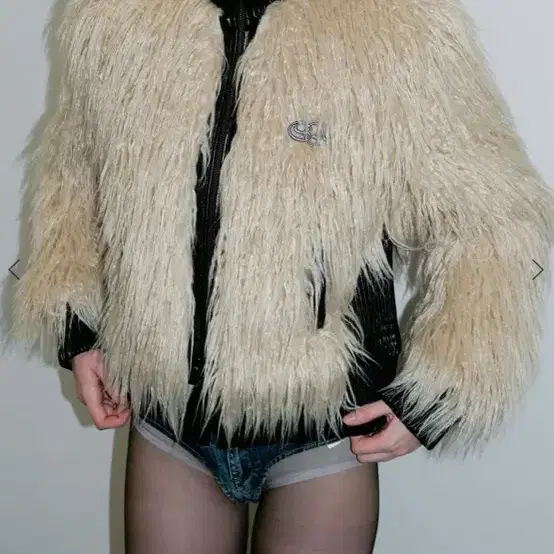 스컬프터 퍼자켓 Faux Mongolian Shearling Jacket