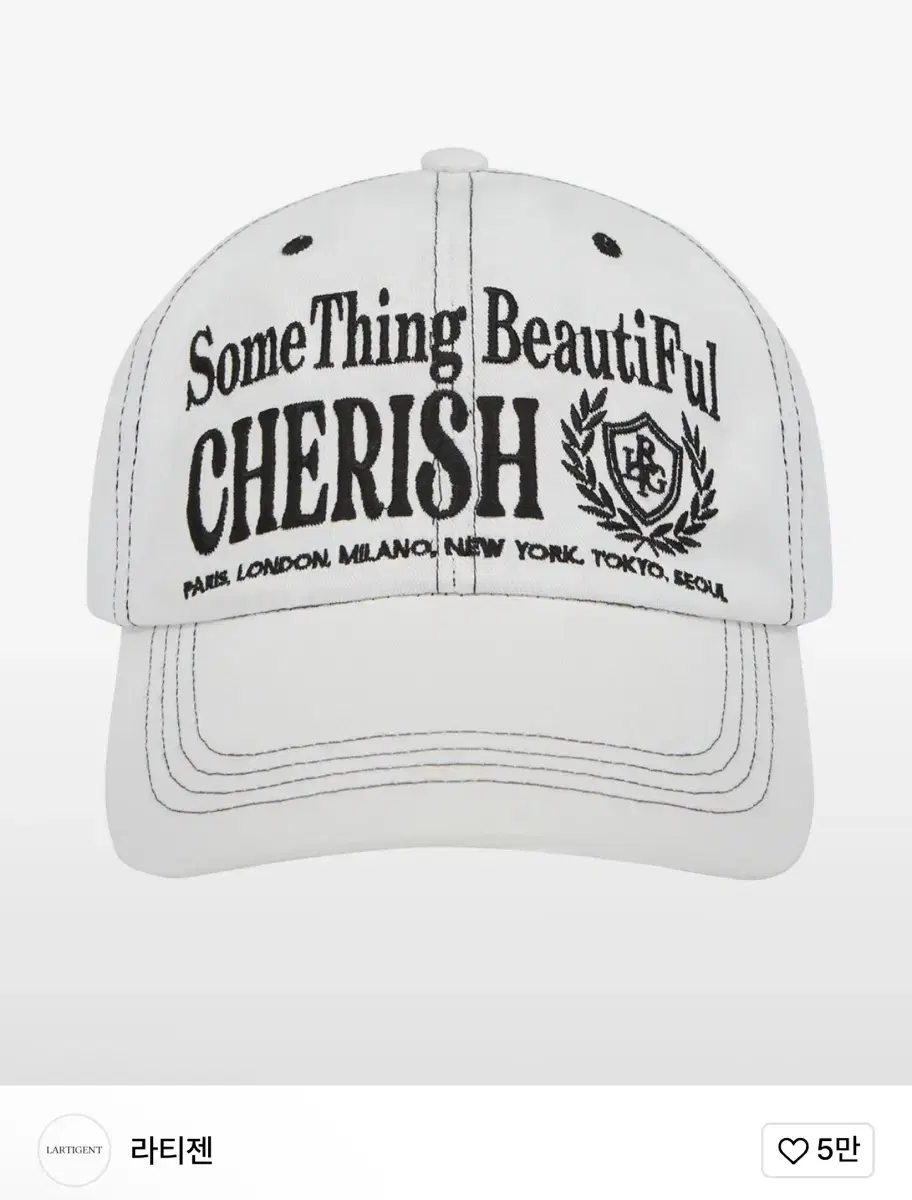 라티젠 모자 체리쉬 볼캡 아이보리 CHERISH BALL CAP 무신사