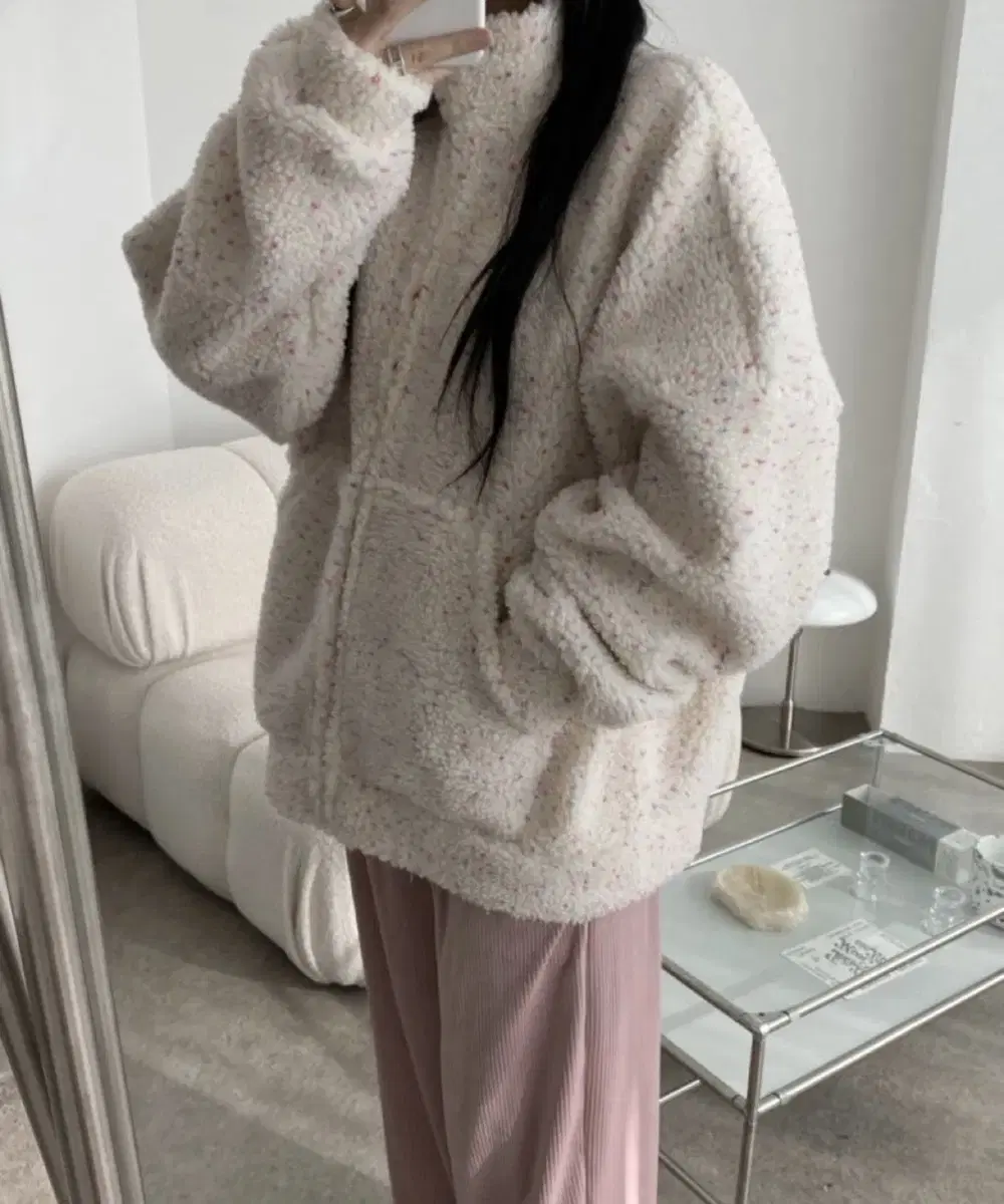 뽀글이 후리스 집업