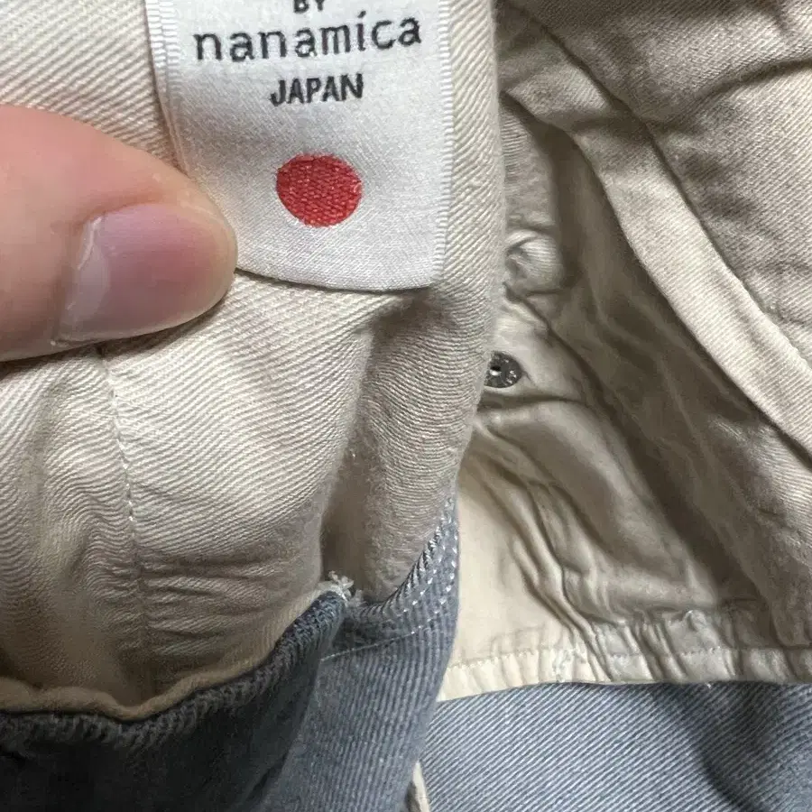 나나미카 와이드 데님 인디고 블리치 nanamica wide denim