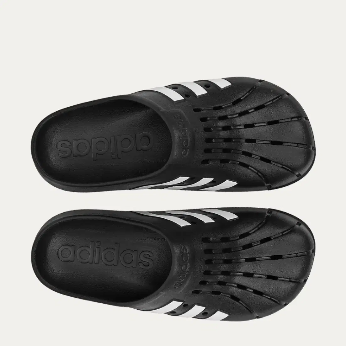 Adidas Adilette Clog Black White