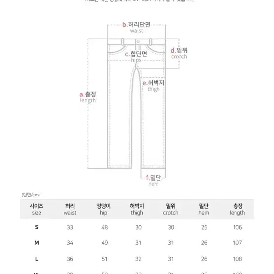 지그재그 모어라운드 먼스 와이드 데님 팬츠 L