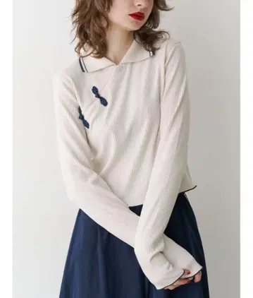 jouetie 롱 슬리브 차이나 폴로
