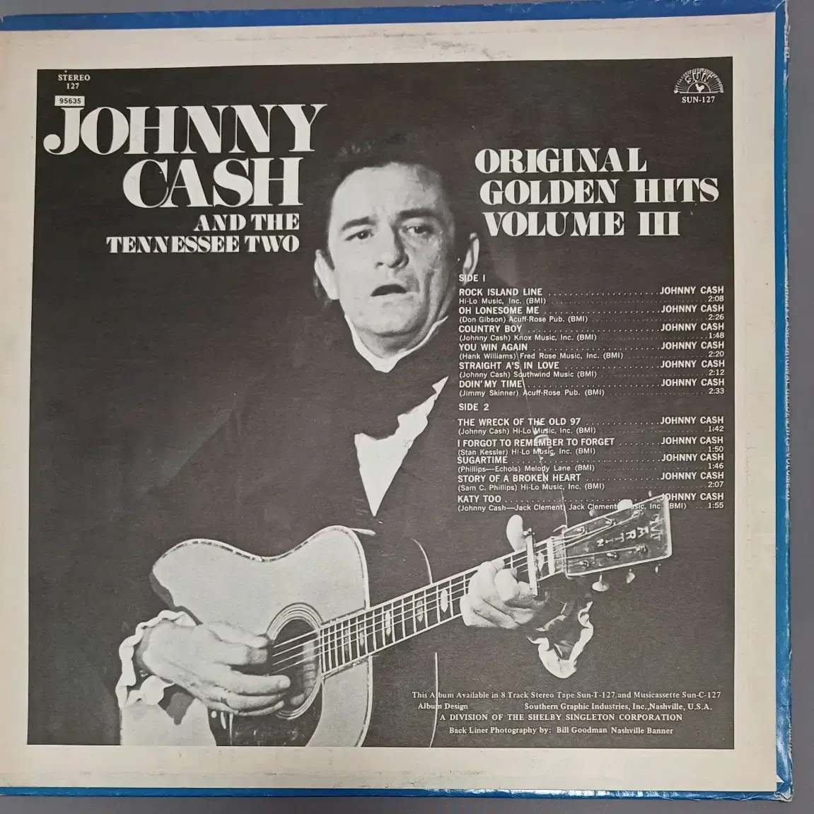 Johnny Cash 쟈니캐시LP 골든힛트 VOL.3 수입음반