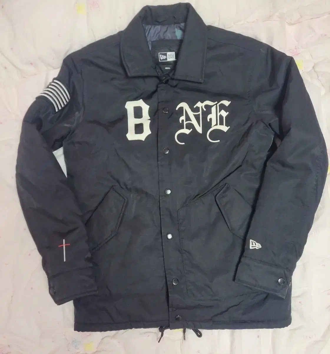 Quick sale! New Era x Black Scale collaboration Thick coach jacket baseball jumper Lucky Chouette st