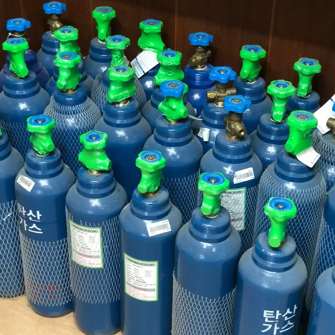 가스용기 탄산가스 4.8L (충전O) 새상품 재고많음/가격문의