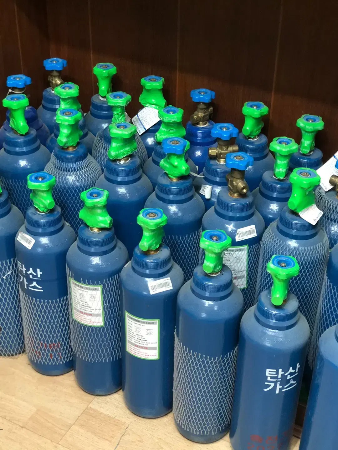 가스용기 탄산가스 4.8L (충전O) 새상품 재고많음/가격문의