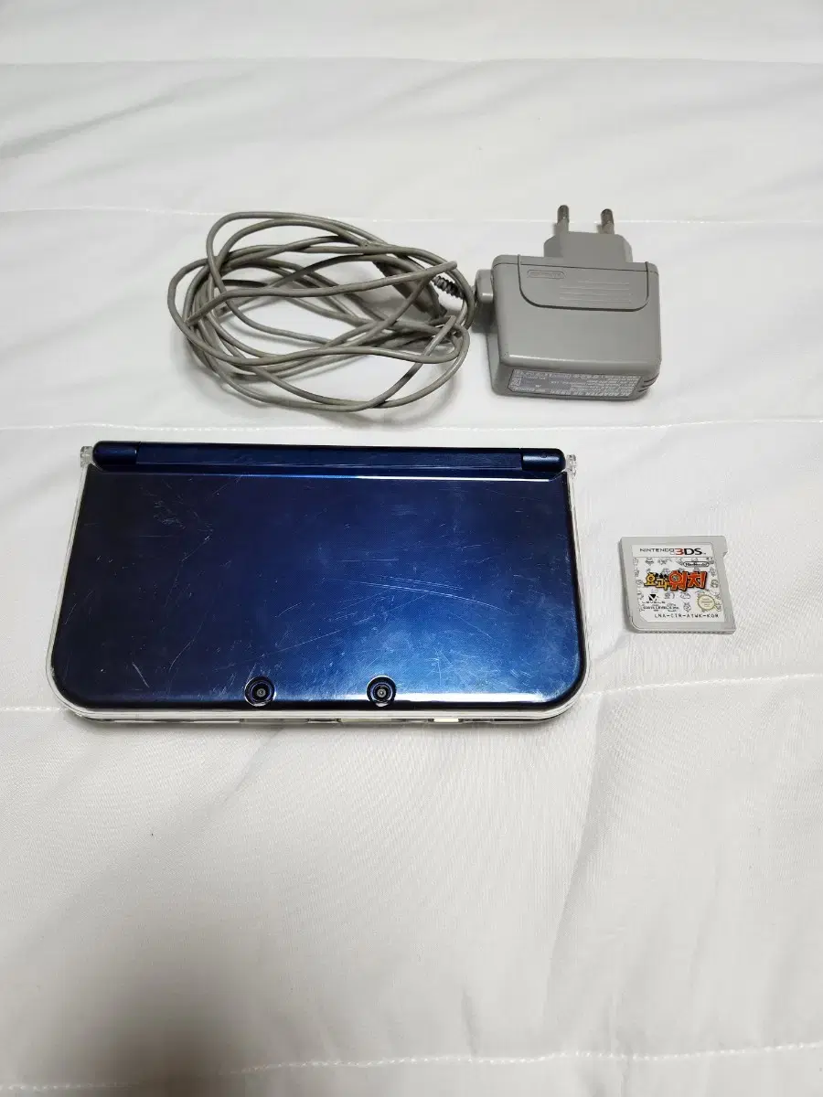 뉴닌텐도 3dsxl 블루+요괴워치칩+정품충전기 판매