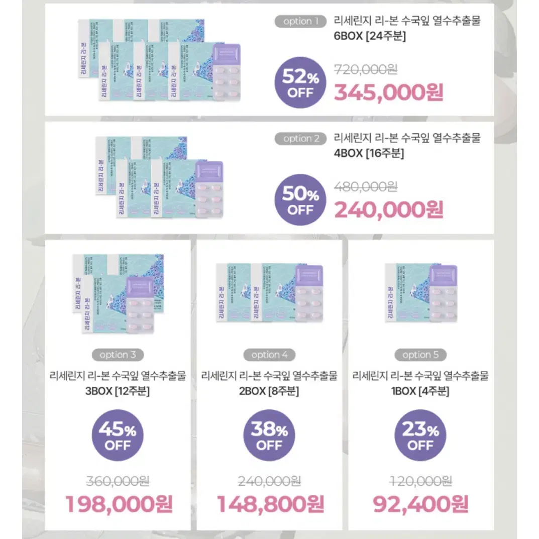 리세린지 리본 수국 3달