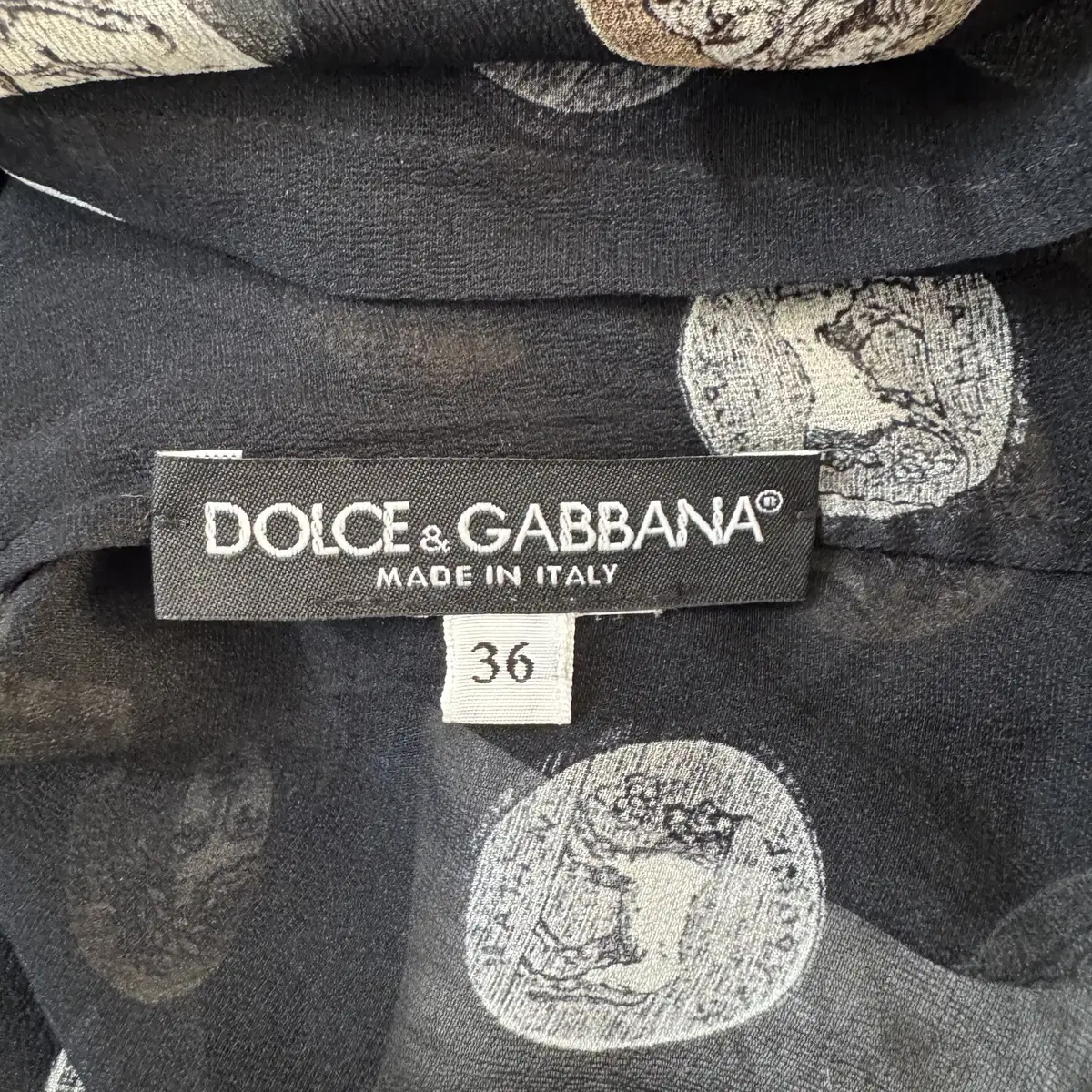 DOLCE & GABBANA 일본 빈티지 돌체앤가바나 시스루 블라우스