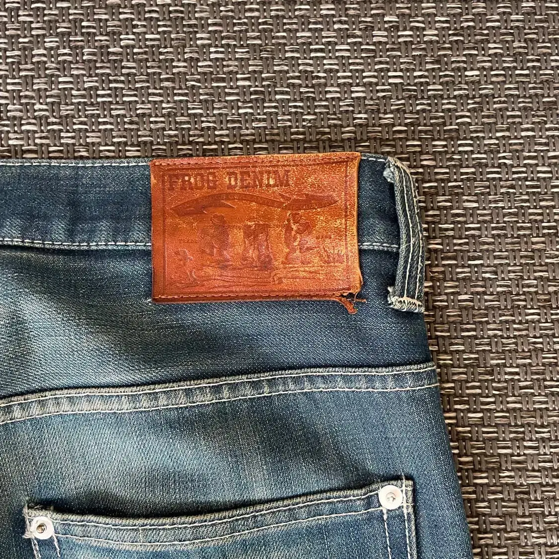 Frog denim 빈티지 워싱 카펜터 워크 데님팬츠