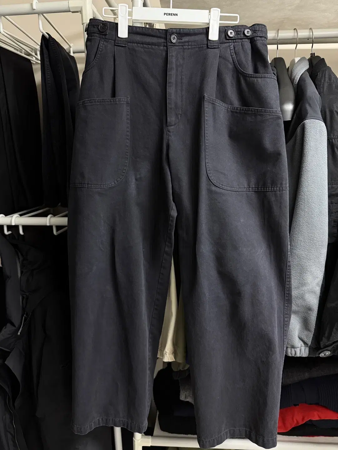 [M] 아트이프액츠 french workwear pants 블랙