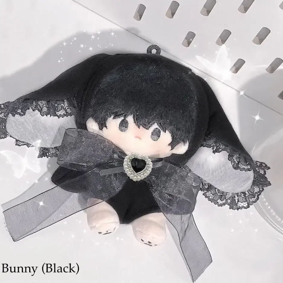 10cm 인형옷 Firefly옷장 Little Bunny 화이트, 블랙