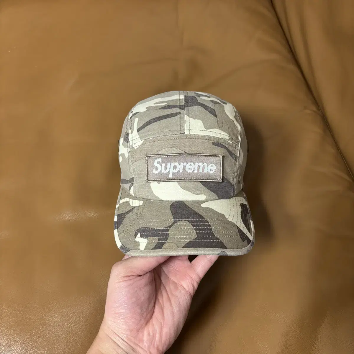 Supreme 슈프림 23ss 밀리터리 스톤 카모 캠프캡 모자