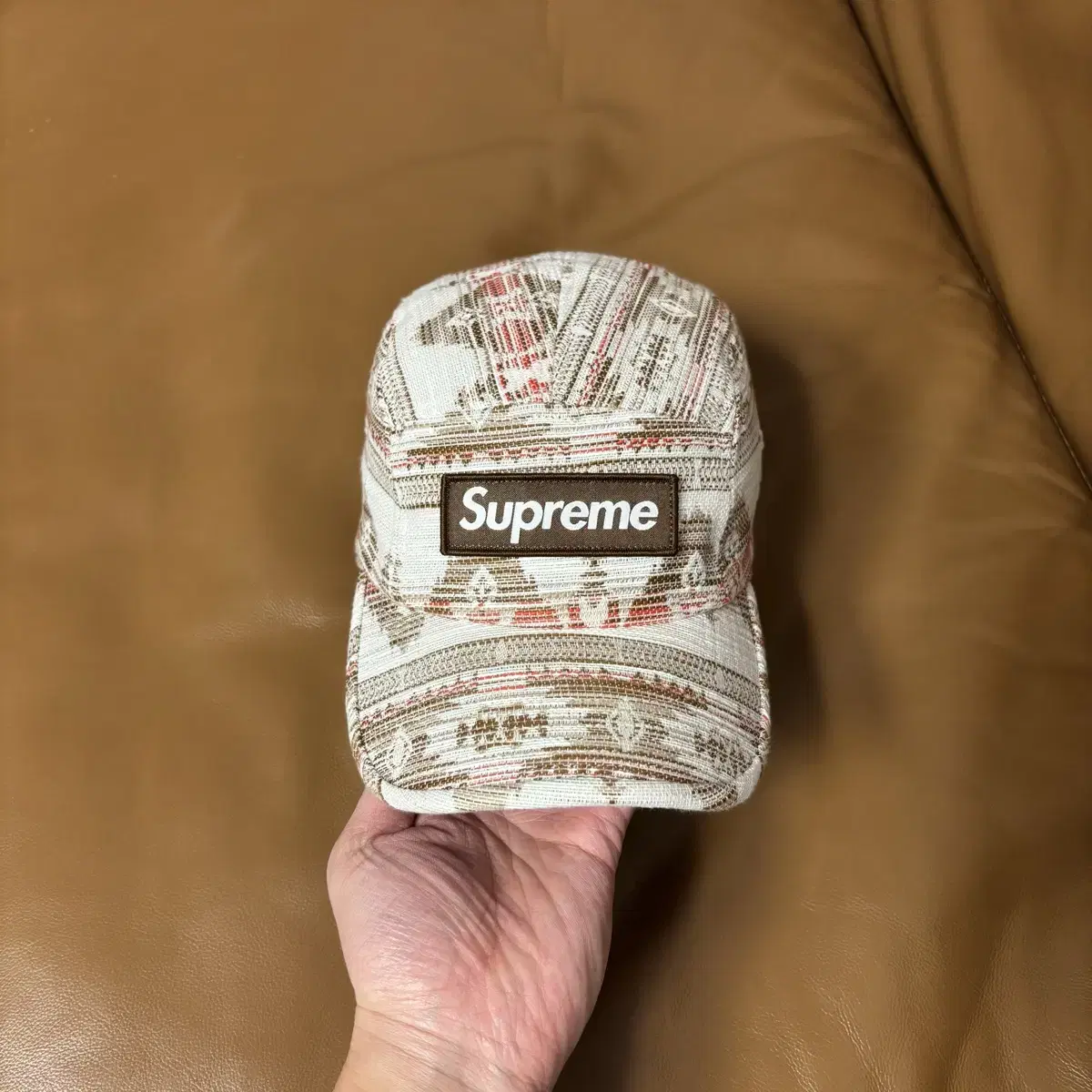 Supreme 슈프림 캠프캡 모자 (Nabojo Tan Beige)