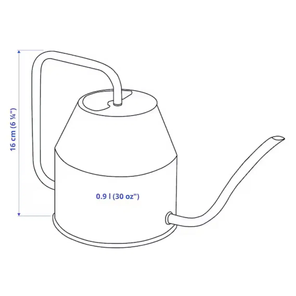 이케아 물뿌리개 물조리개 화분 화초 0.9L 바텡크라세