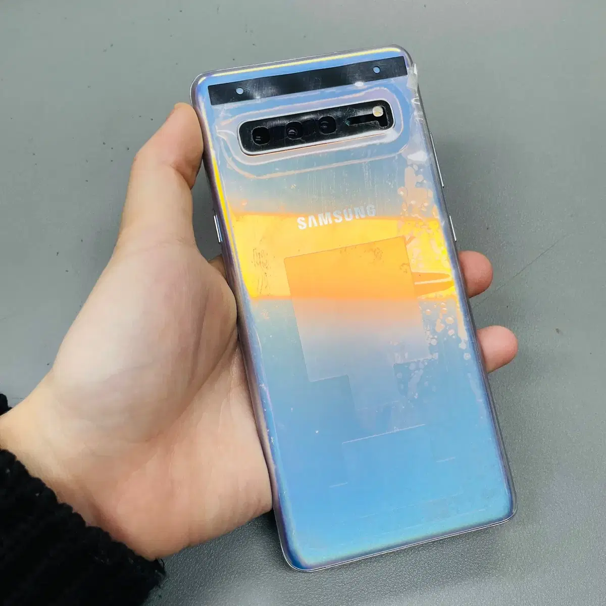 액정 새거 갤럭시 S10 5G 실버 256GB  KT SSSS무잔상판매