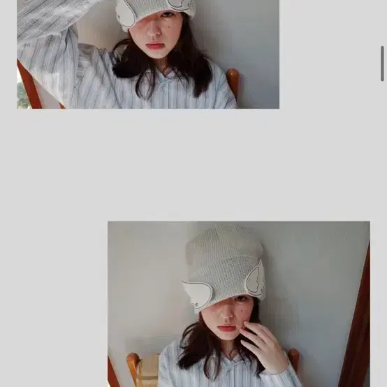 샵페어리 brooch bulky beanie